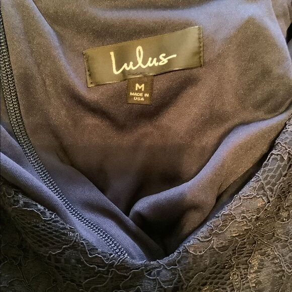 Lulu’s Navy Blue maxi dress - Picture 6 of 11